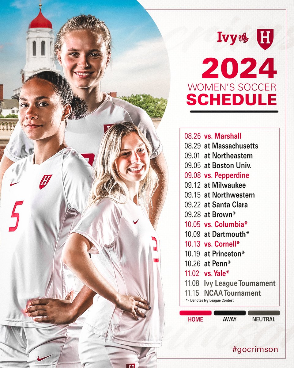 2024 Harvard Women's Soccer Schedule